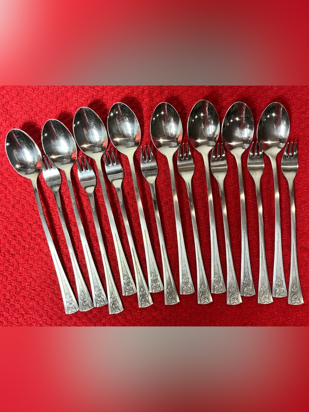 Vintage Cocktail Flatware 16 Piece Set